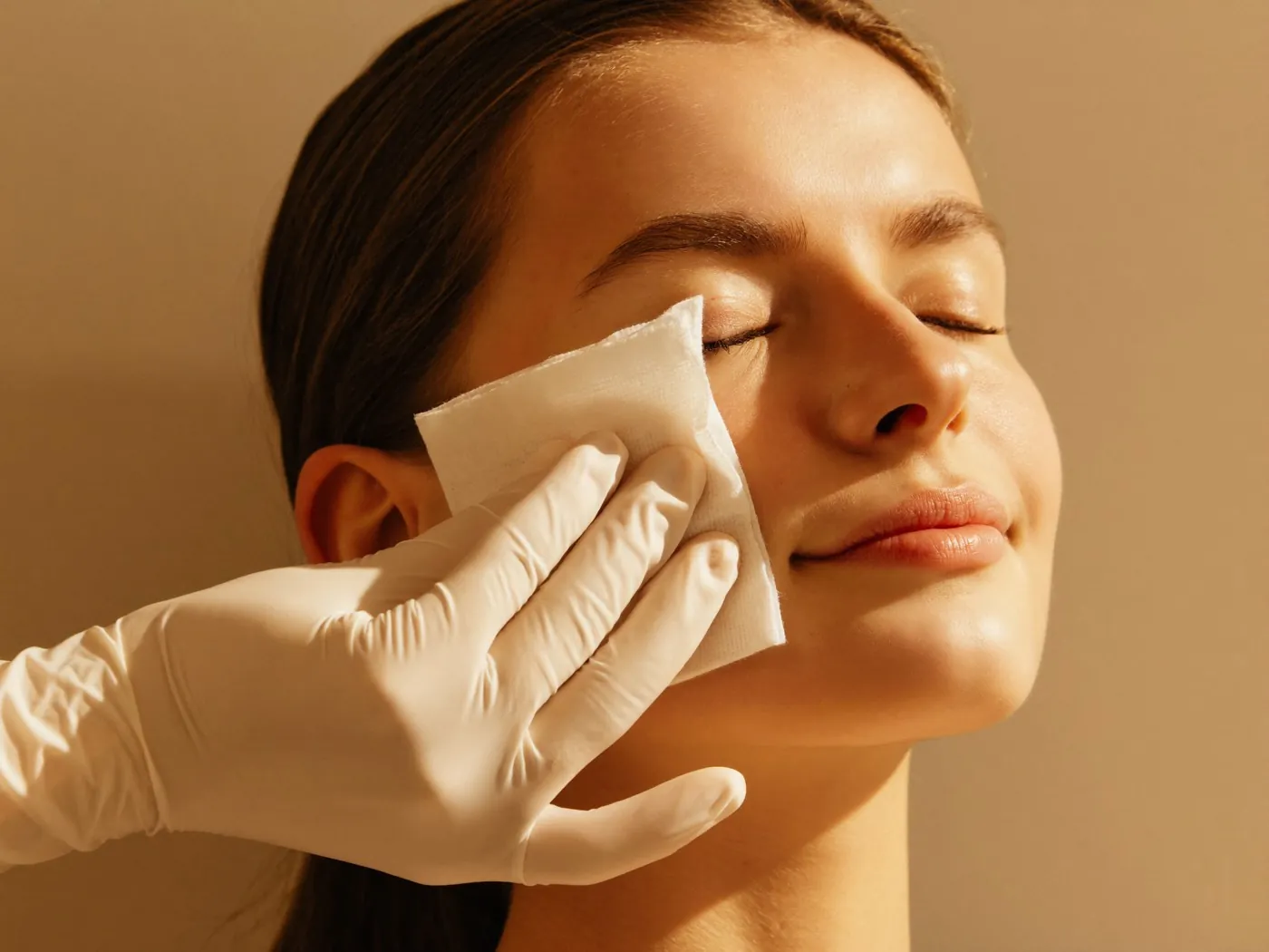 A chemical peel being applied at Beleza Clinic
